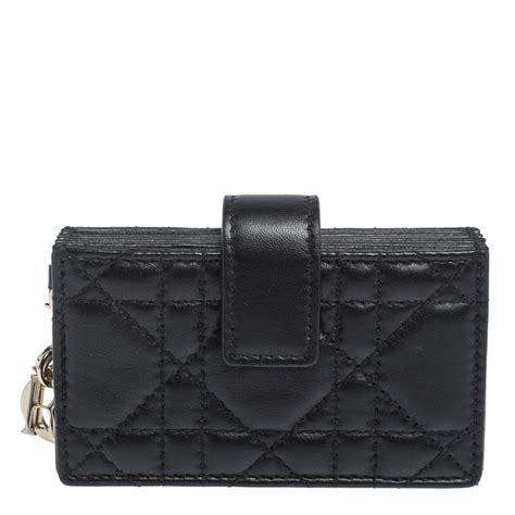 lady dior with flap|Lady Dior Flap Card Holder Black Cannage Lambskin .